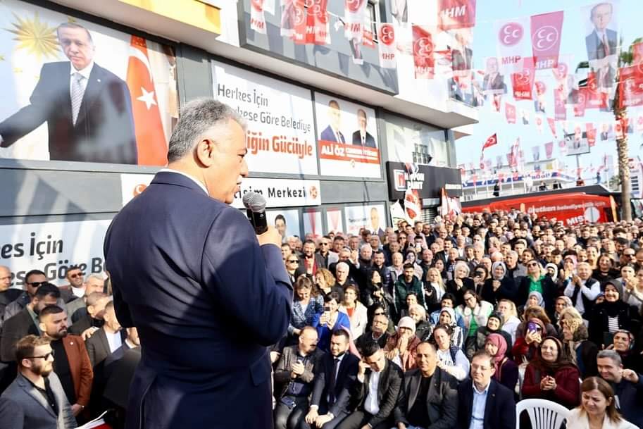 Cumhur İttifakı MHP Toroslar Belediyesi Başkan adayı Dr. Ali Öz’ün Seçim Koordinasyon Merkezi açıldı.