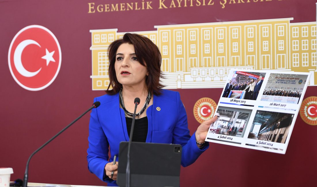 CHP MERSİN MİLLETVEKİLİ GÜLCAN KIŞ TBMM’DE BASIN TOPLANTISI DÜZENLEDİ. KIŞ: “ÇUKUROVA HAVALİMANI 8 ULAŞTIRMA BAKANI GÖREN VE BİTİRİLEMEYEN PROJE OLARAK TARİHE GEÇTİ” DEDİ.